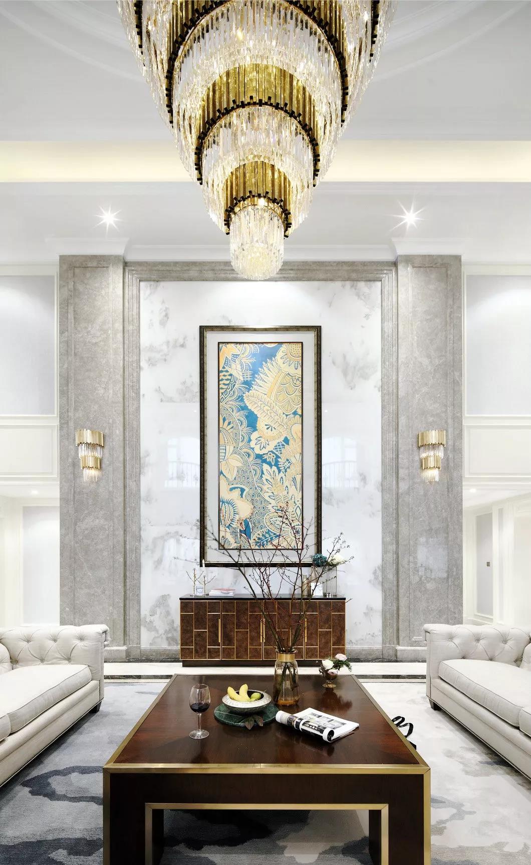 560平别墅法式装修效果,540平现代风格别墅装修