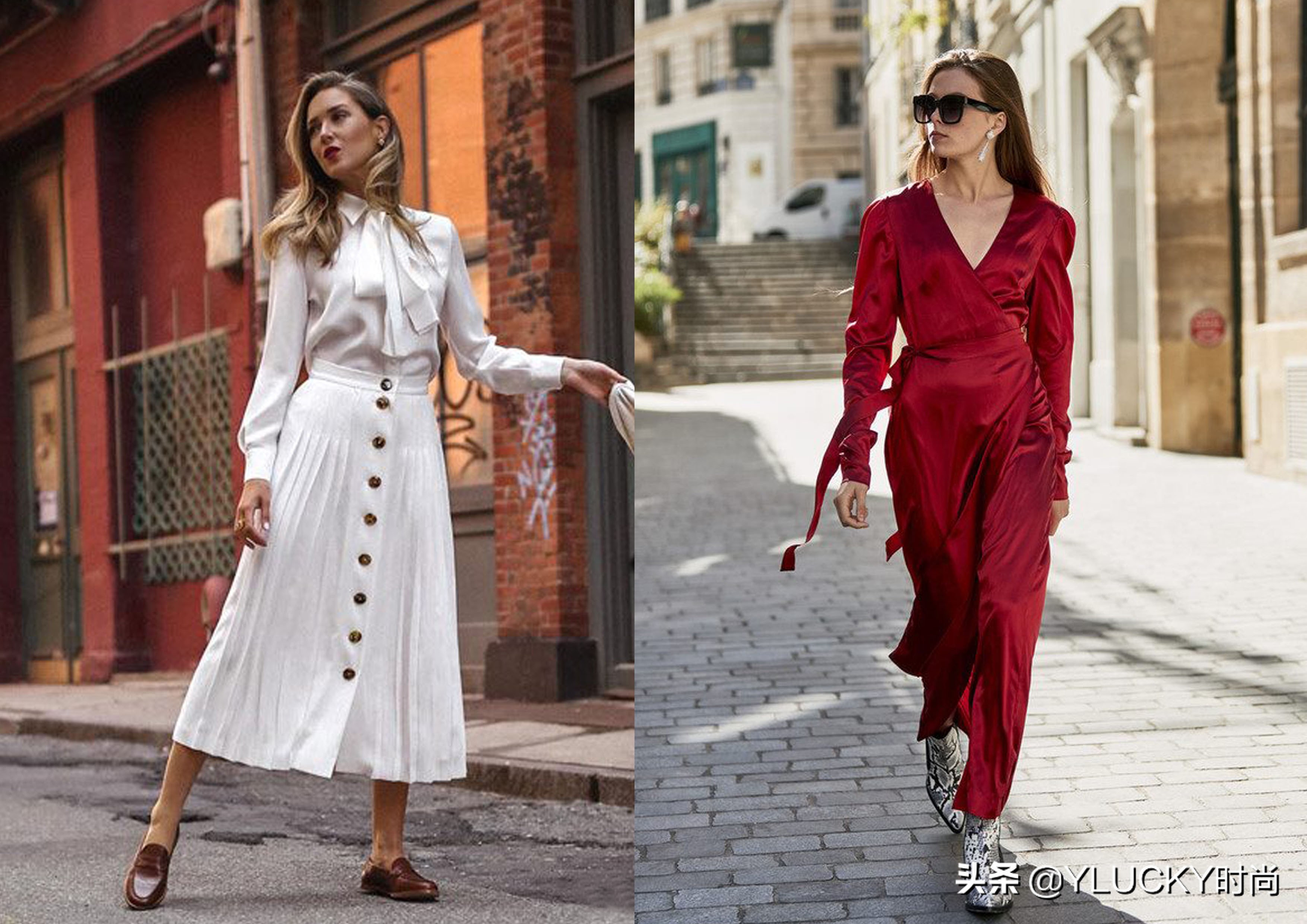 舒适的缎面，舒适的心情穿搭，简约时髦造型出门