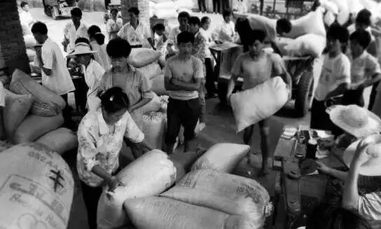 交公粮的农民老照片,农村交公粮老照片