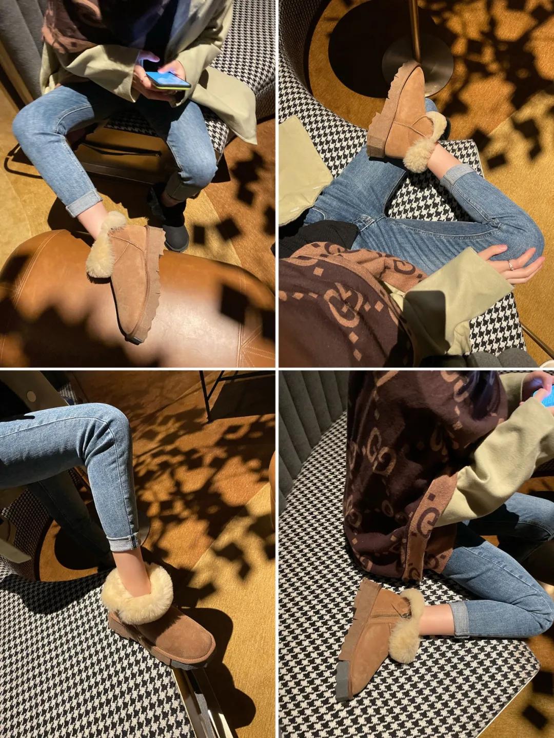 温暖雪地靴冬季怎么搭才美,舒适时尚秋冬雪地靴