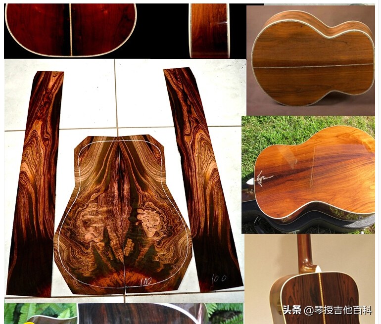 巴西玫瑰木图片欣赏,巴西玫瑰木背板