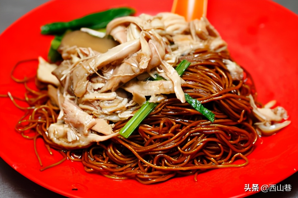 马来西亚天桥下的云吞面,马来西亚夜市的云吞面