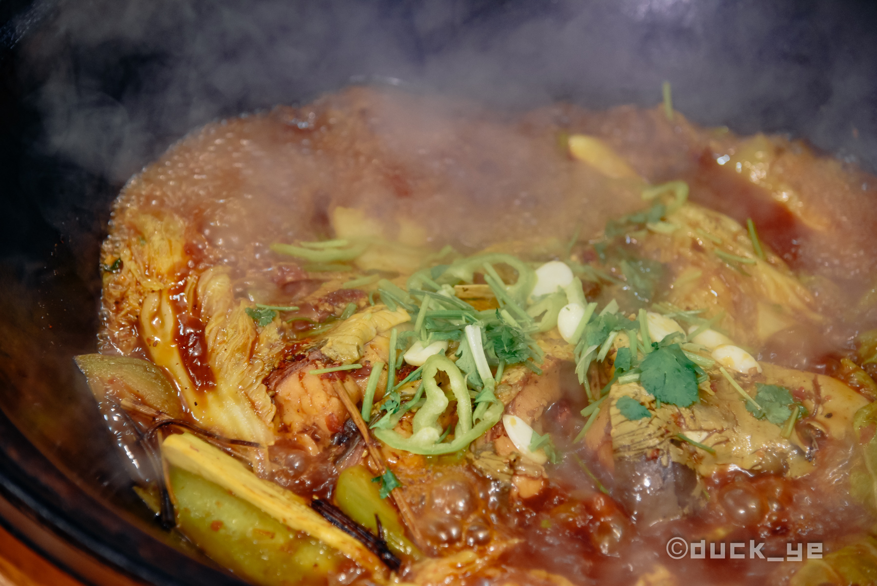 东北做鱼方法铁锅炖大鱼,东北大锅炖一大桌