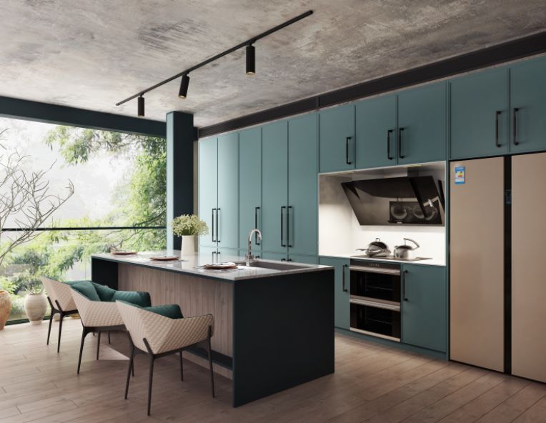 欧派定制橱柜跟砖砌橱柜哪个靠谱,是整体橱柜好还是水泥砌的橱柜好