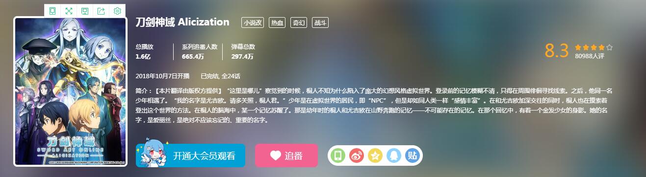 刀剑神域动漫跌落神坛,刀剑神域跌下神坛