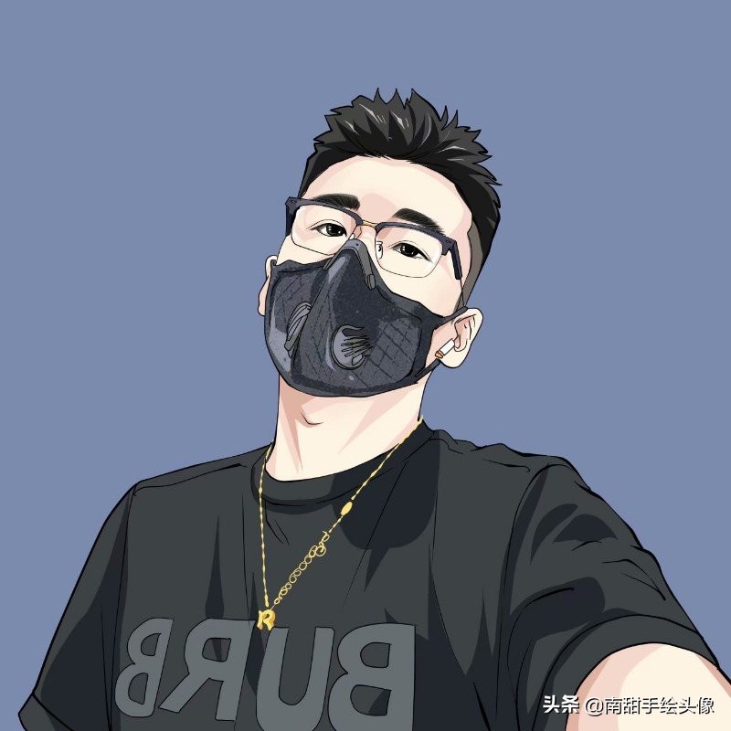 唯美手绘微信头像男女专用,手绘插画头像成熟男士专用