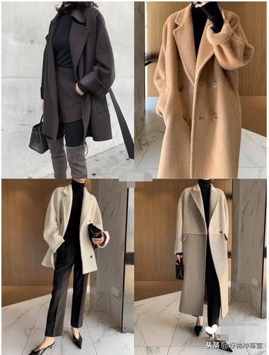 职场修身大衣搭配长款,适合溜肩穿的大衣外套