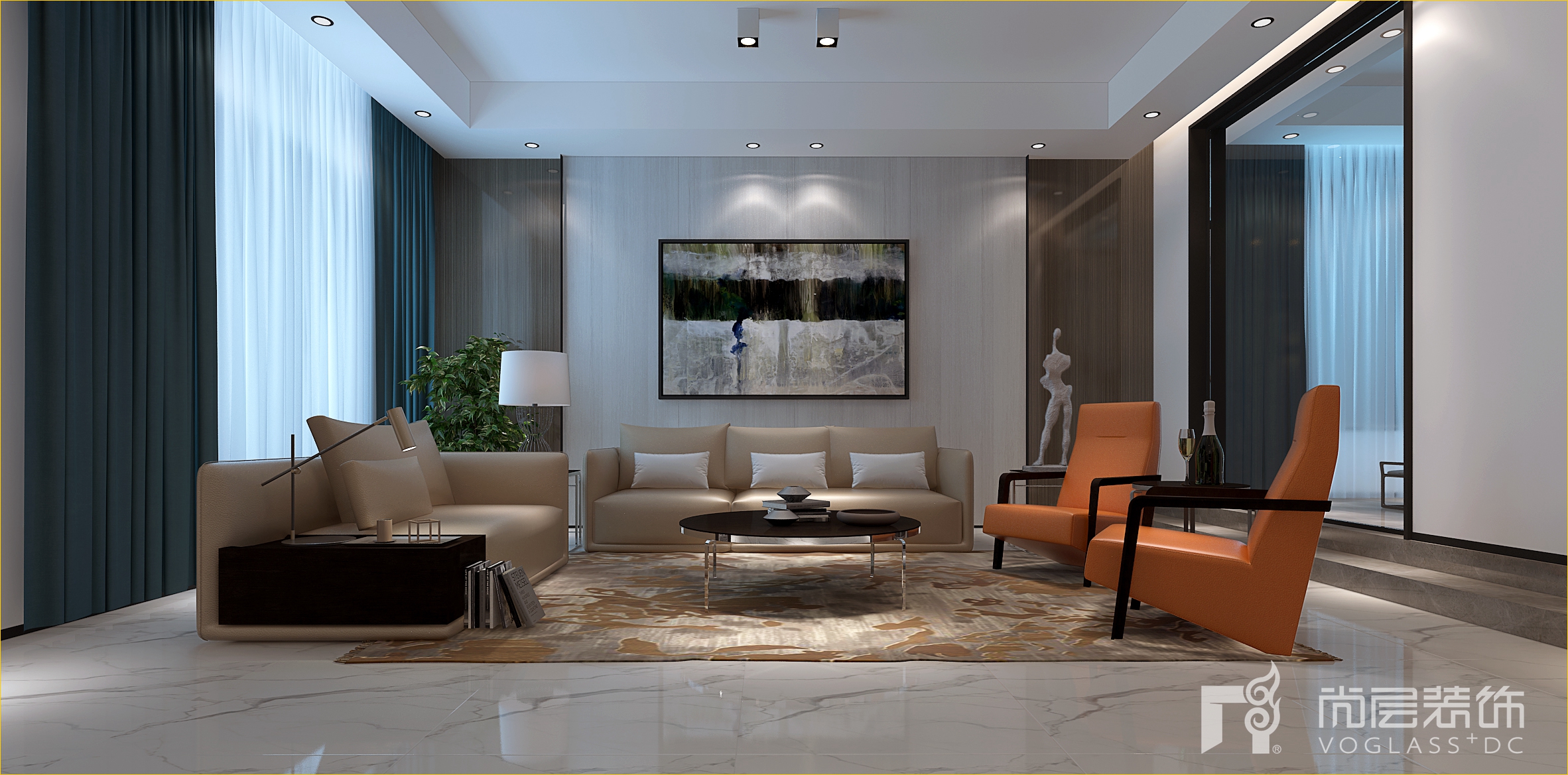 农村二层现代风格简约,四室装修简约现代风格