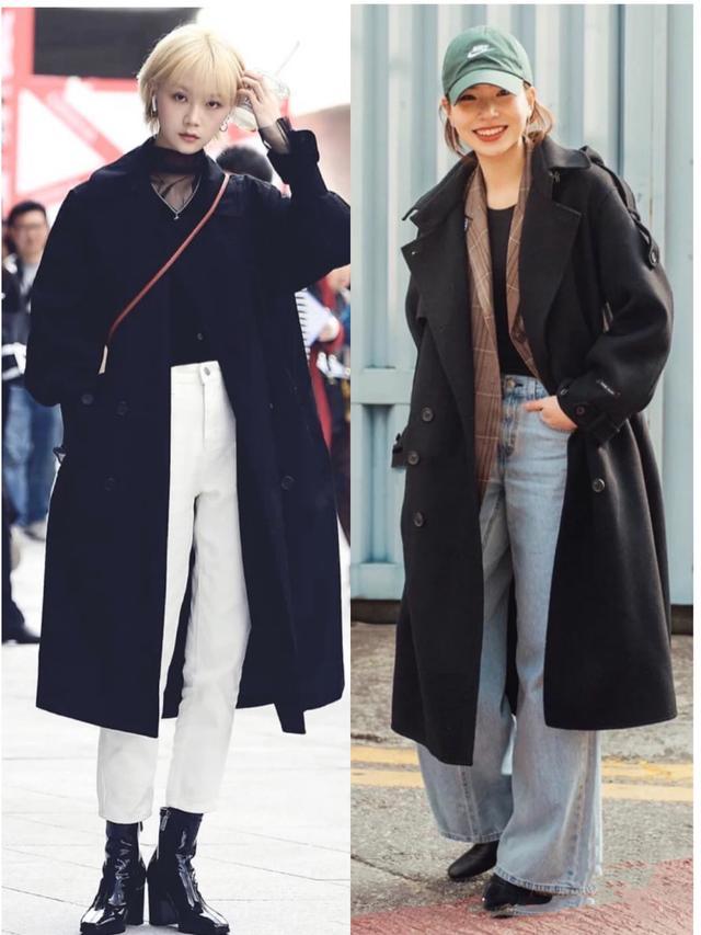 韩国女生人手一件黑色打底衫，穿出了时尚与高级，气质不比超模差