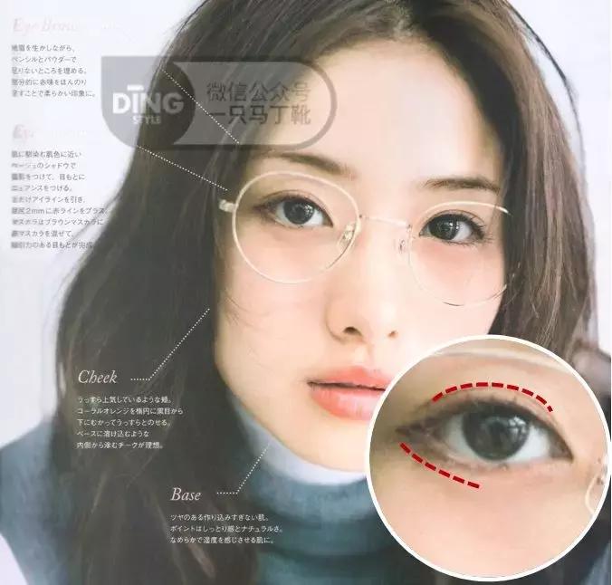 戴眼镜显眼睛小怎么化妆,戴眼镜又凸眼怎么化妆