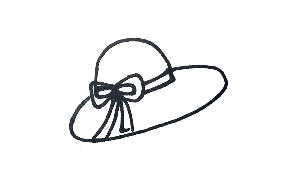 简笔画帽子怎么画最好看,冬季帽子简笔画简单又好看卡通