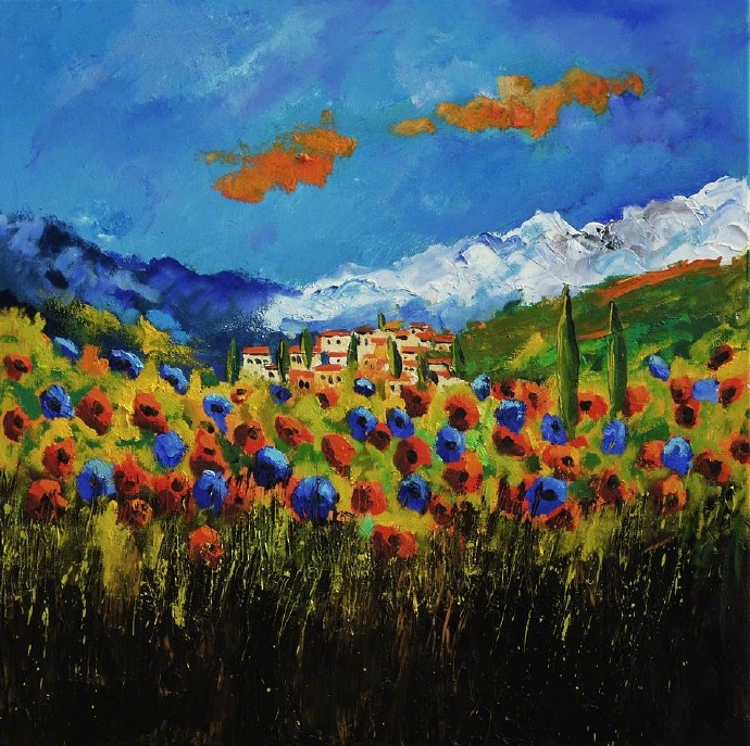 国外大师教新手画简单的抽象画，12幅创意涂刷……别样紫色