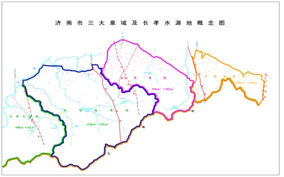 济南四大泉群,济南四大泉群全景图