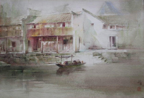 宁波著名水彩画家孙宁,孙宁水彩100幅欣赏