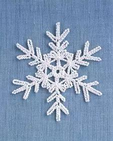 简单手工钩织雪花,钩编高清雪花图解教程