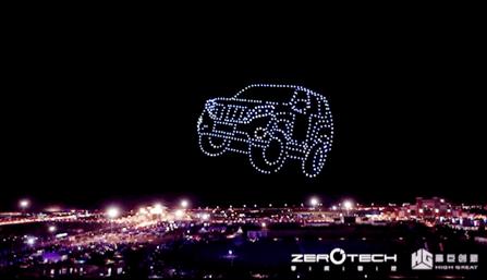 多台无人机简单编队表演,无人机编队表演演示动画