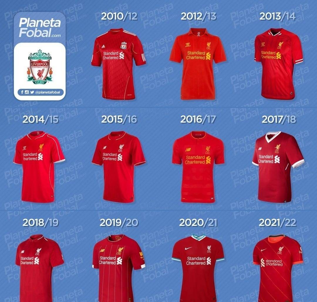 利物浦新款球衣,利物浦球衣进化史客场