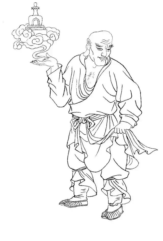 李公麟白描十八罗汉图,白描罗汉图全集