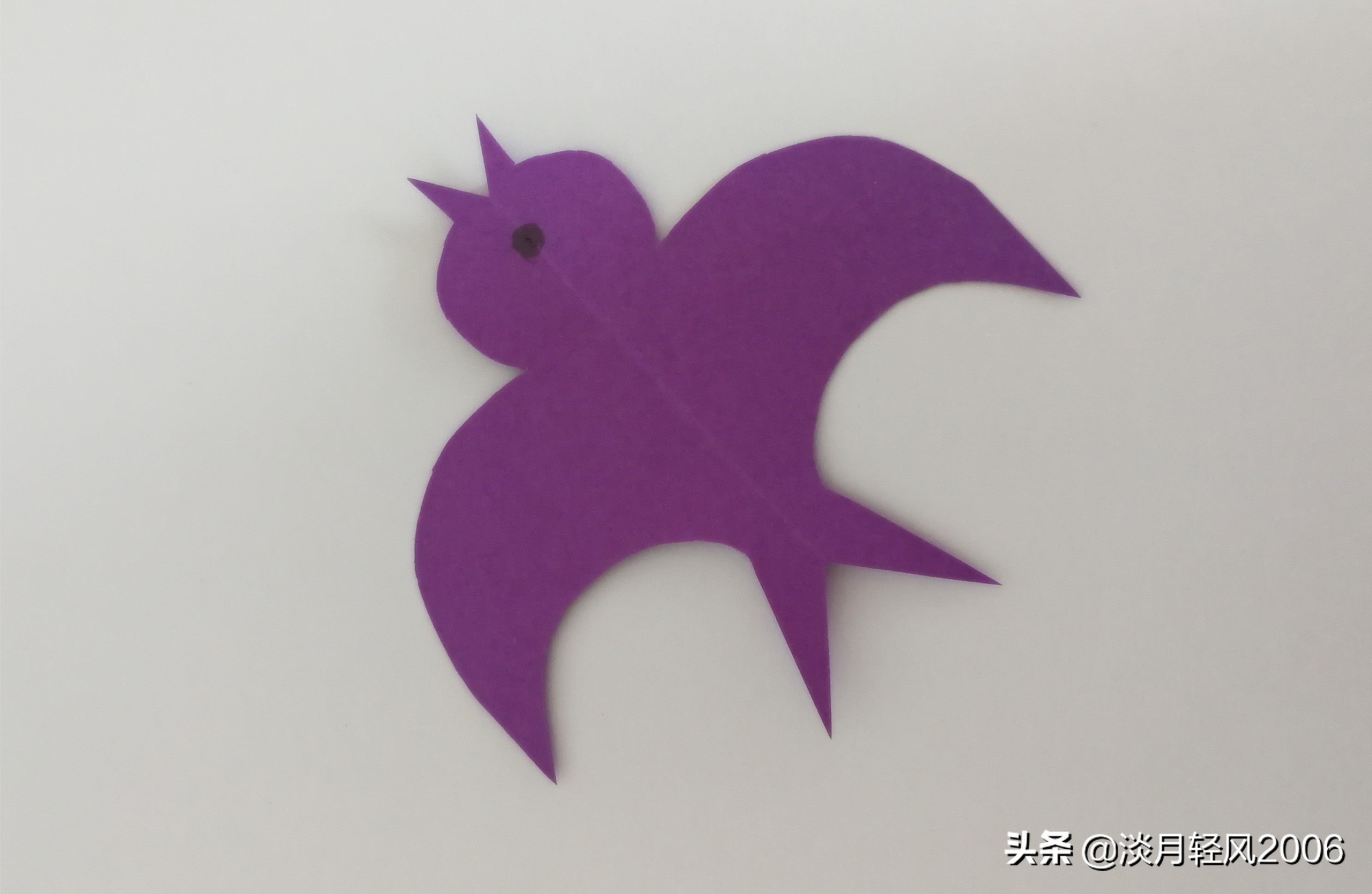 剪纸大全儿童圆形,幼儿手工剪纸小飞鸟