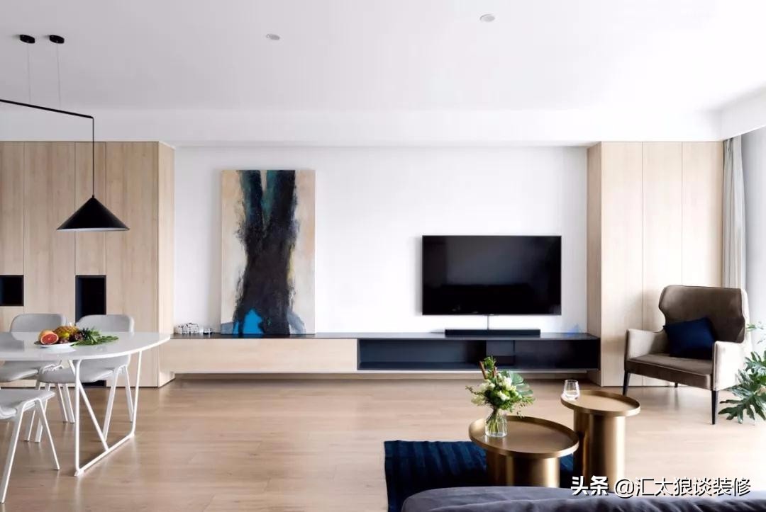 灰白绿原木家具装修风格,黑白灰原木简约风格