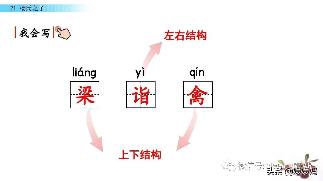 部编版五年级语文21杨氏之子教案,五年级下册语文21课杨氏之子笔记