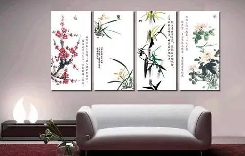 沙发背景墙挂什么画比较简单大方,客厅沙发背景墙与沙发尺寸对照表