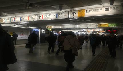 日本jr新宿,日本jr新宿站通道