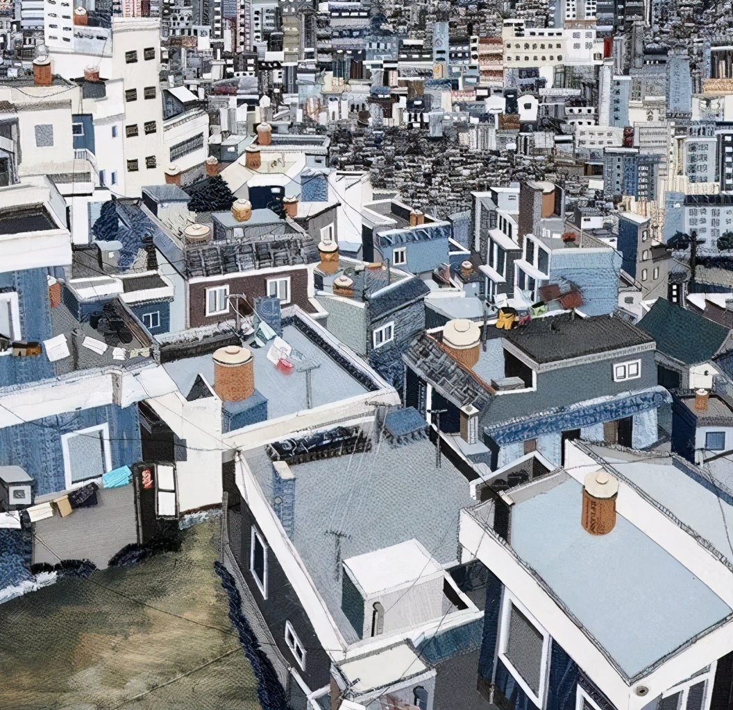 韩国妹子牛仔裤,韩国妹子用牛仔裤作画