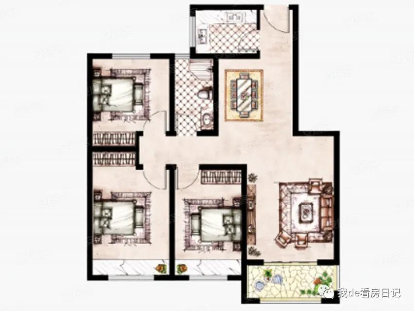 翰林公馆126平小高层,湍北翰林公馆10楼