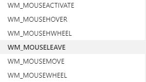 为什么没有鼠标移入,WM_MOUSEENTER消息？