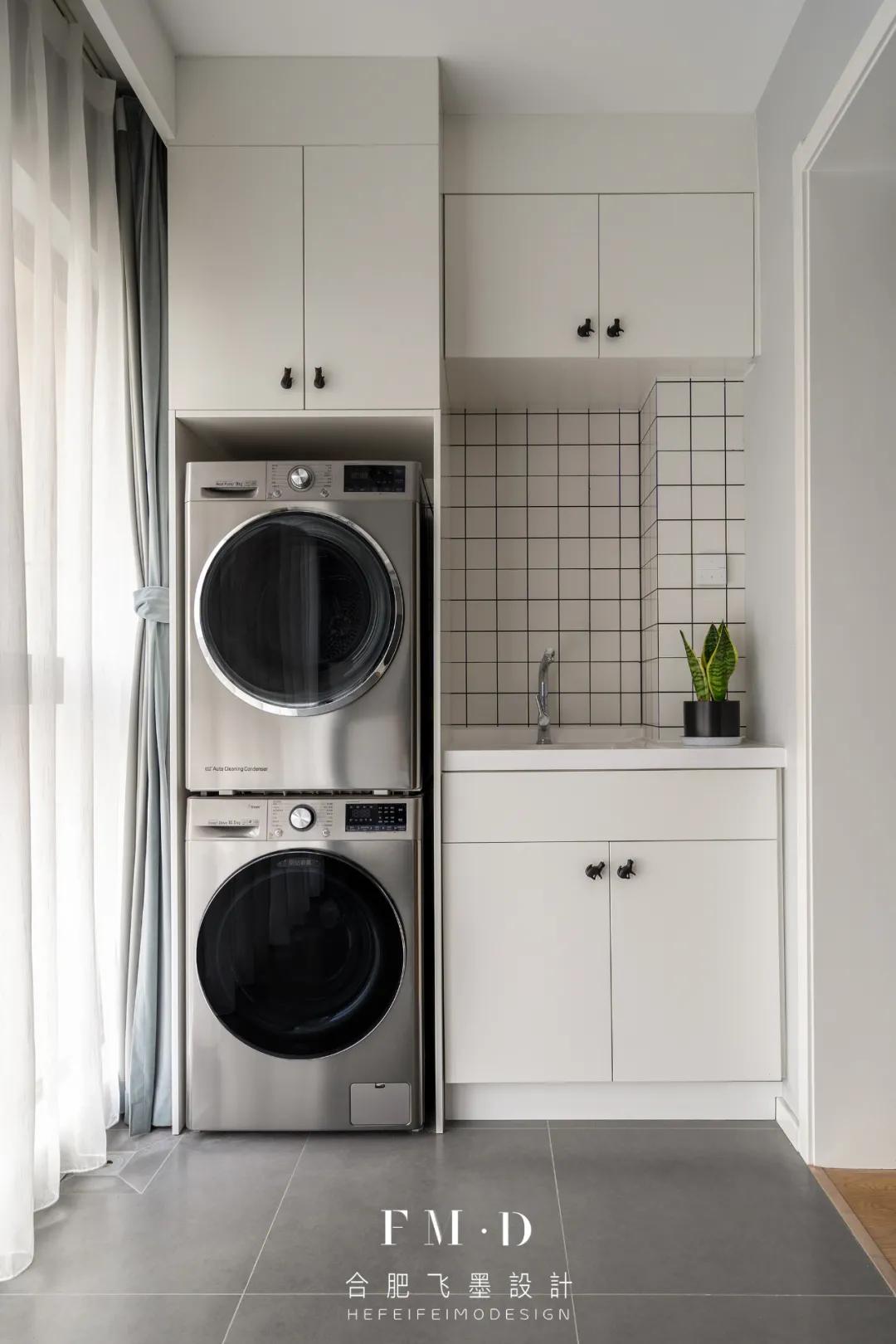 洗衣机放哪好?设计师帮你总结了一篇干货,3点认清楚了,不犯错