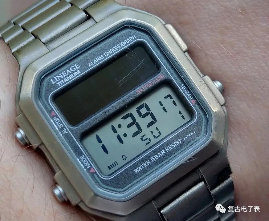 LINEAGE系列前身——全钛方块CASIOLIN155