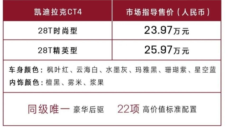 凯迪拉克ct42021风尚二手,凯迪拉克CT4原神限量版上市