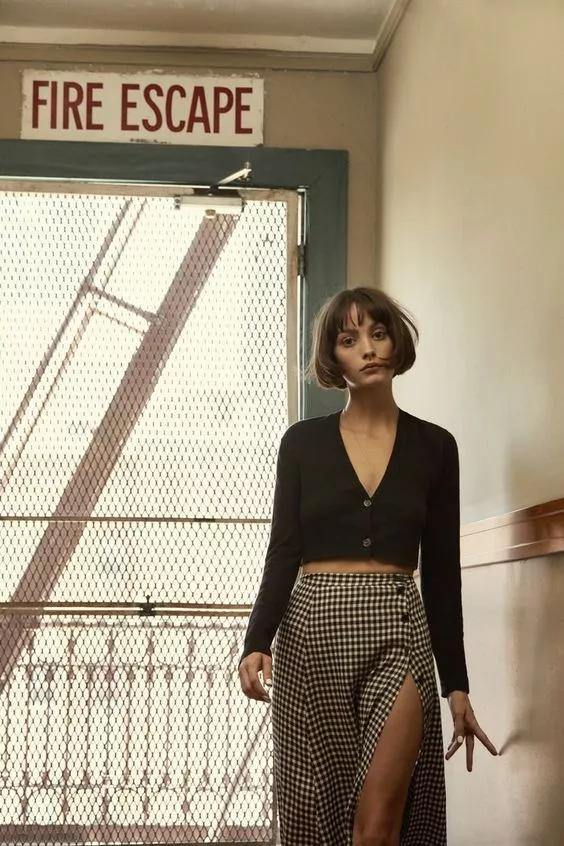 可盐可甜短发女生超a系穿搭,韩系风可盐可甜短发超美造型