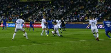 国米后场倒脚进攻,国米两连击