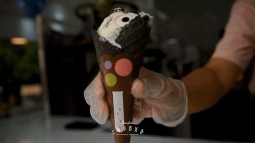 仙气到爆炸的冰淇淋,液氮网红冰淇淋