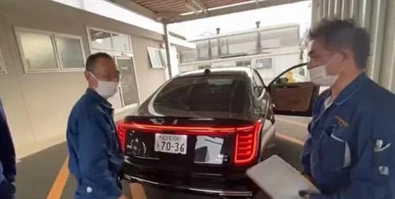 日本第一辆红旗h9上牌,红旗h9参加日本车展