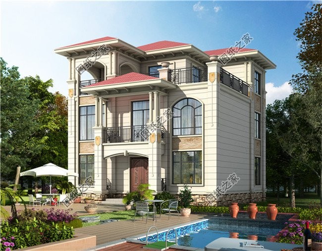 三层实用别墅,乡下三层复式120平别墅