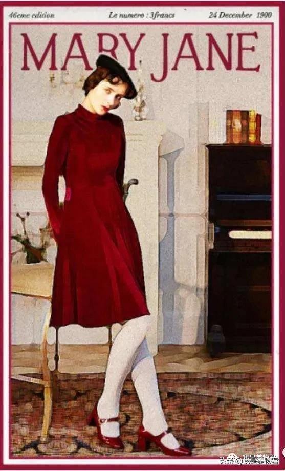 复古玛丽珍轻奢名媛风鞋子,复古风玛丽珍鞋穿搭