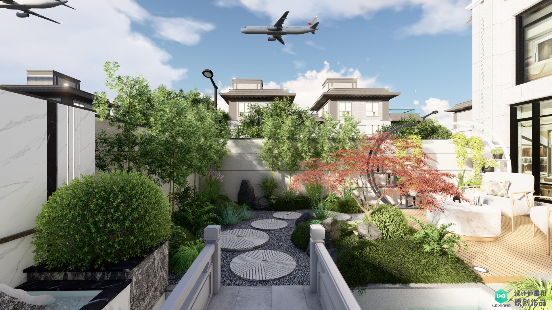 改造新中式极简轻奢风格小院,新中式小院设计实景图100例