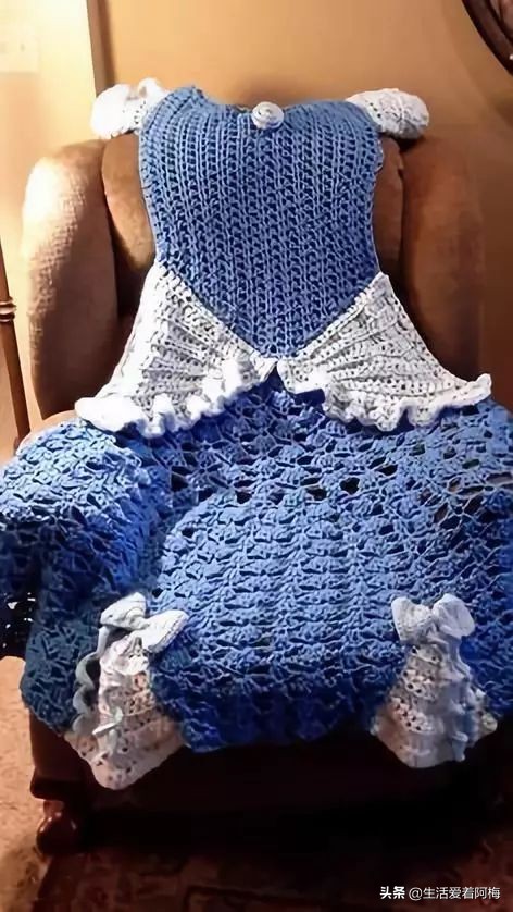 妈妈钩的小羊毯子,妈妈钩的睡袋