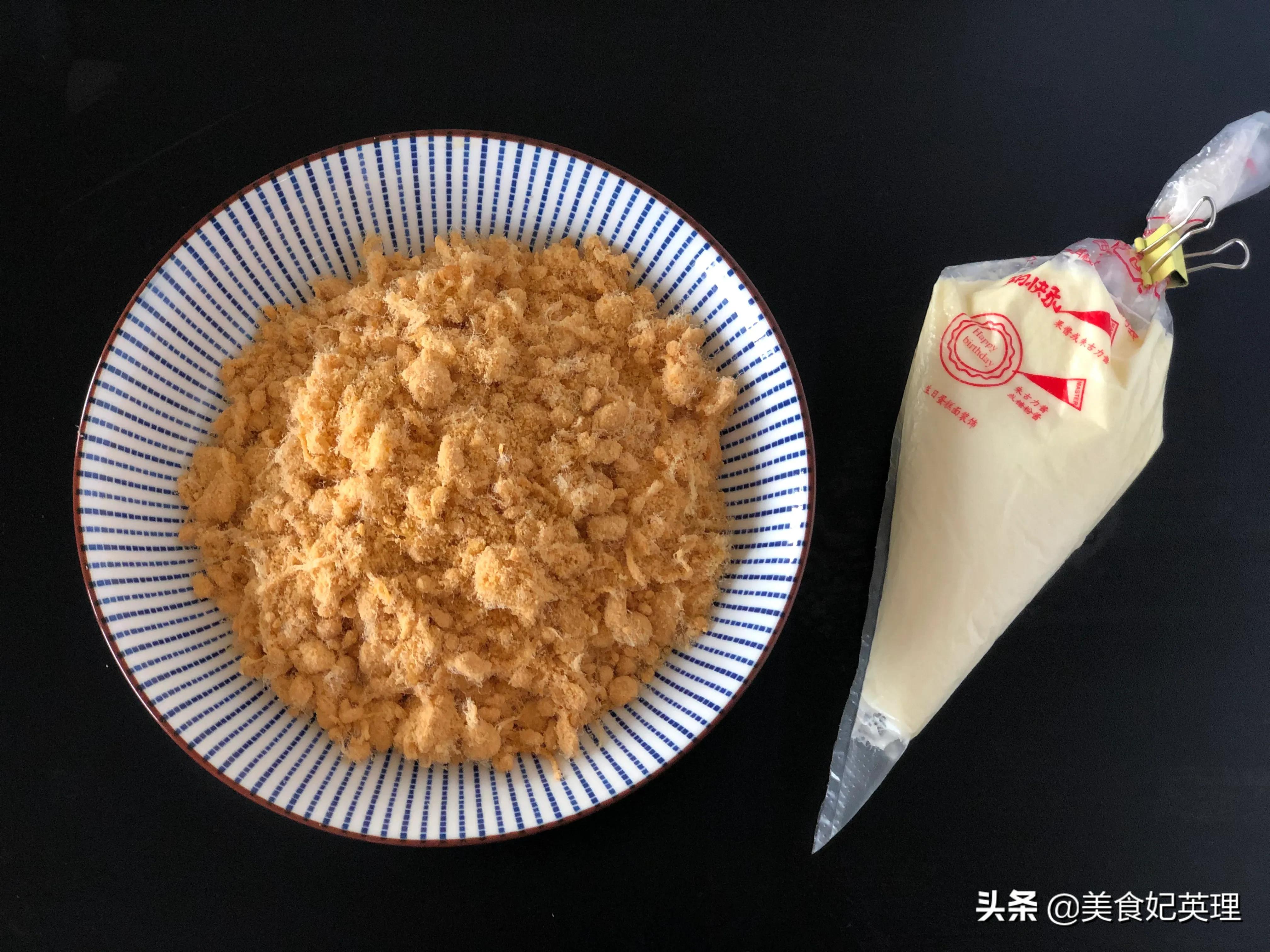 教你做不塌的肉松小贝,适合做肉松小贝的半成品蛋糕