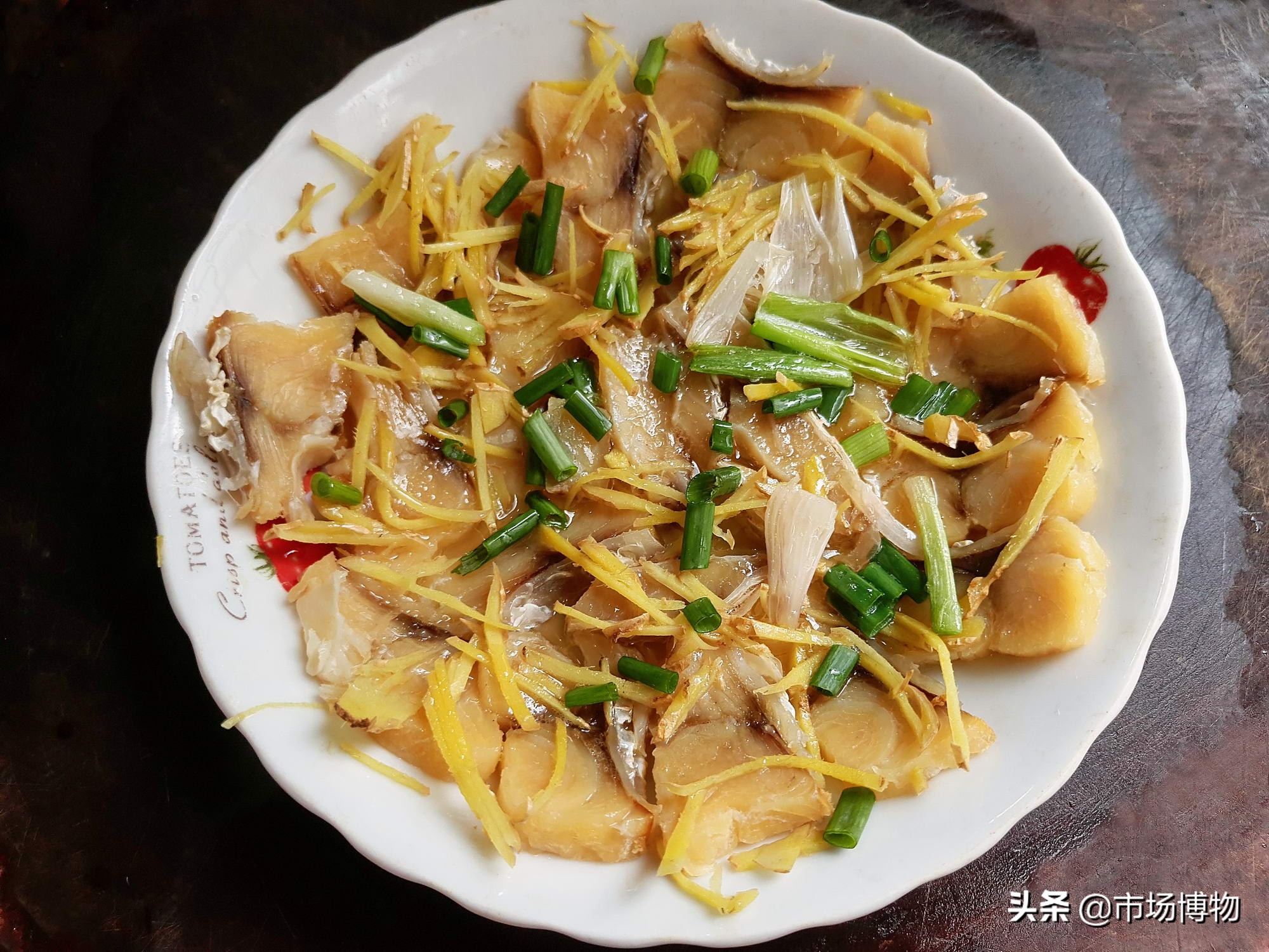 姜丝海鱼干,蒸海鱼干的制作方法