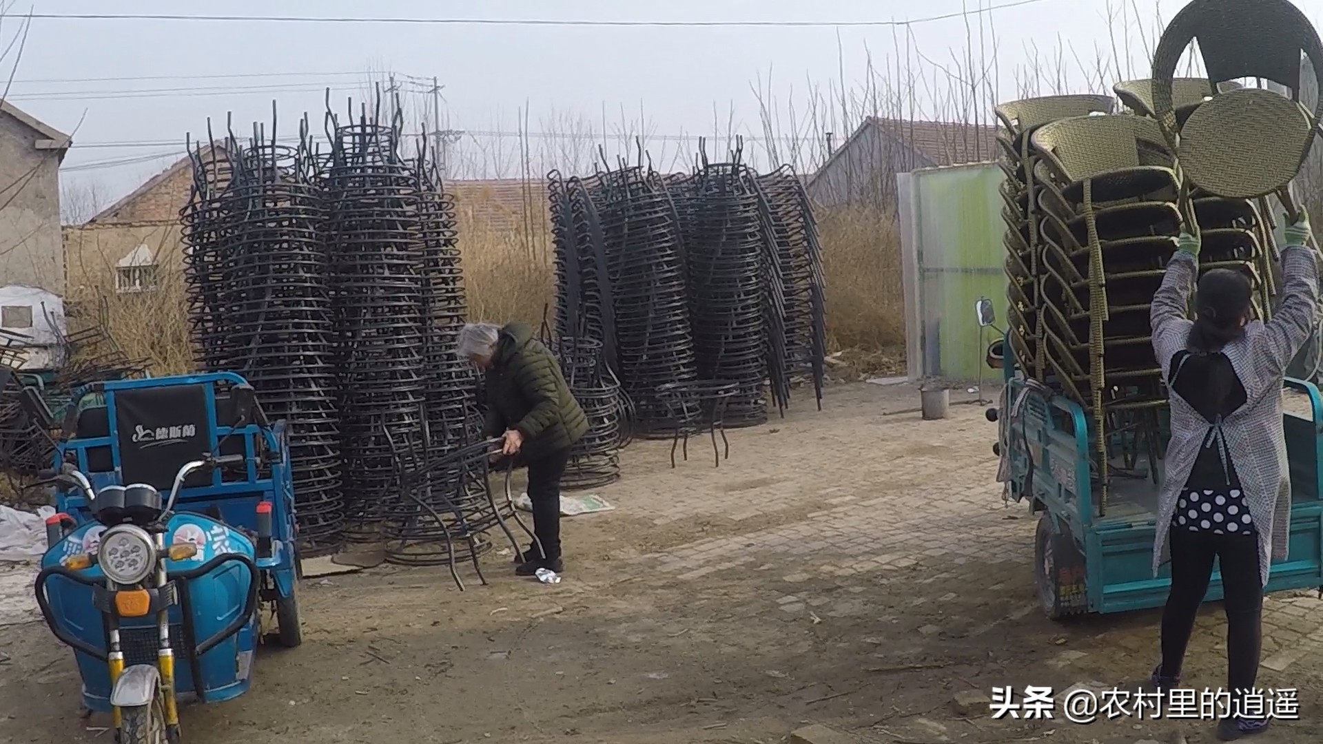 承包手工活编织藤椅,寻找适合农村老人的手工活