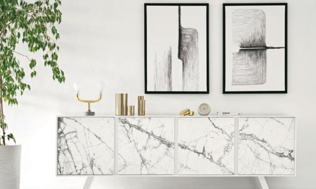 大理石背景墙家具搭配,大理石地砖客厅适合什么家具