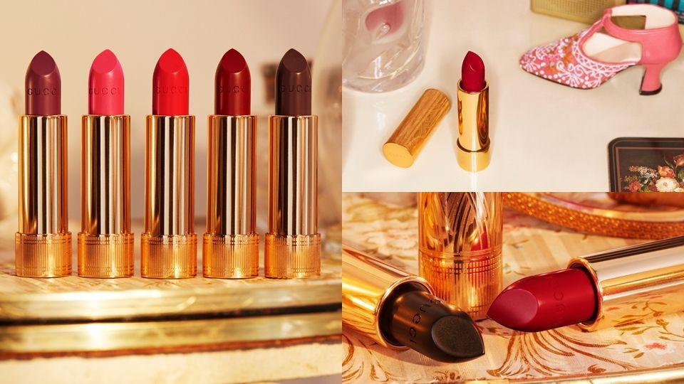 gucci口红2022新包装,gucci口红gucci505草莓红