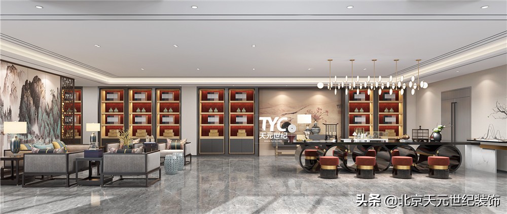 天津400平办公室设计案例,天津400平办公室装修案例