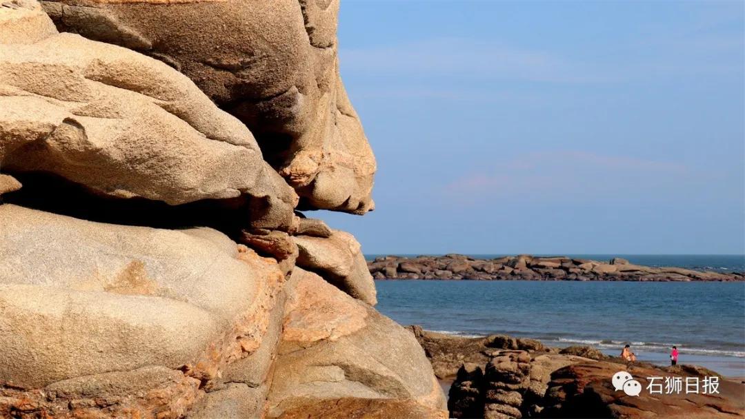 一片美丽的沙滩,石狮最美海滩