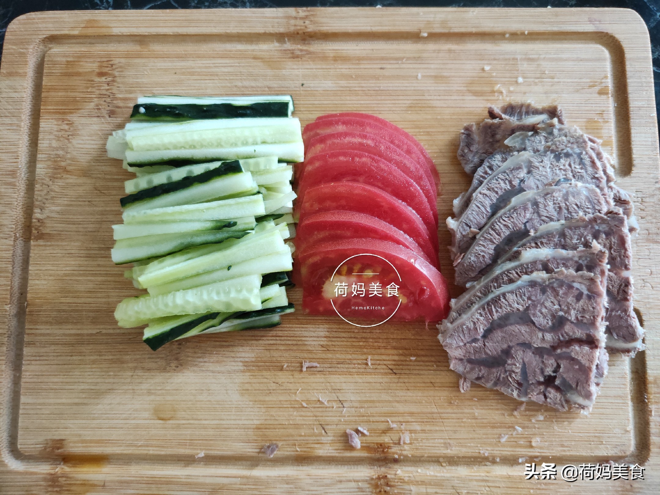 冰镇大冷面最简单又好吃的做法,夏至冷面做法