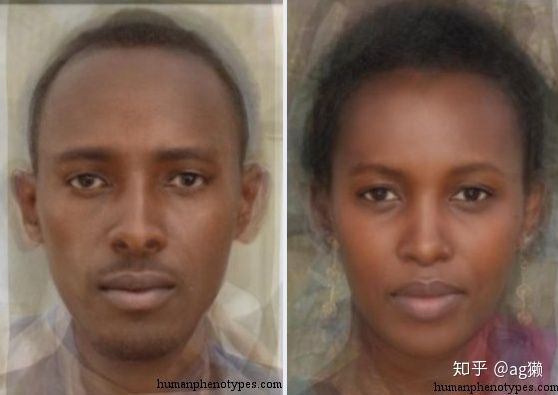 「世界人类图鉴」人类的摇篮:撒哈拉以南非洲居民的平均脸